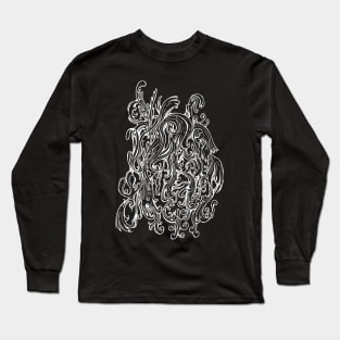 Abstract doodle art Long Sleeve T-Shirt